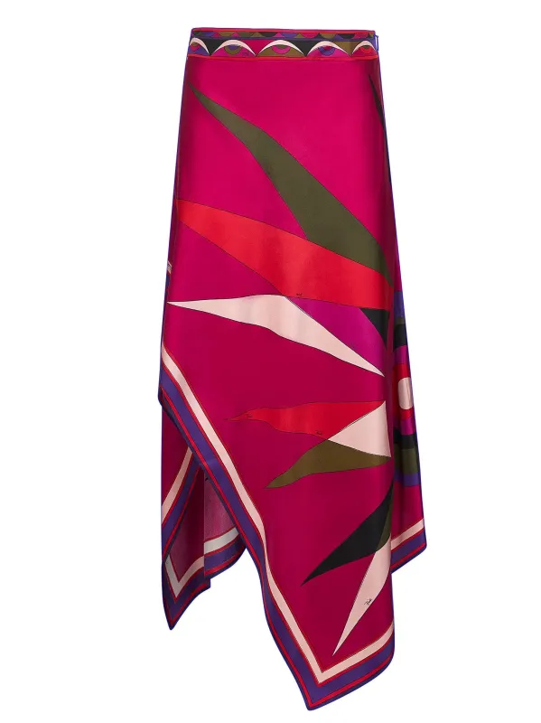 Hawaii Print Silk-Twill Scarf Skirt sold by Lord & Taylor