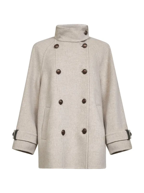 Double-Breasted Virgin Wool & Cashmere Caban sold by Lord & Taylor