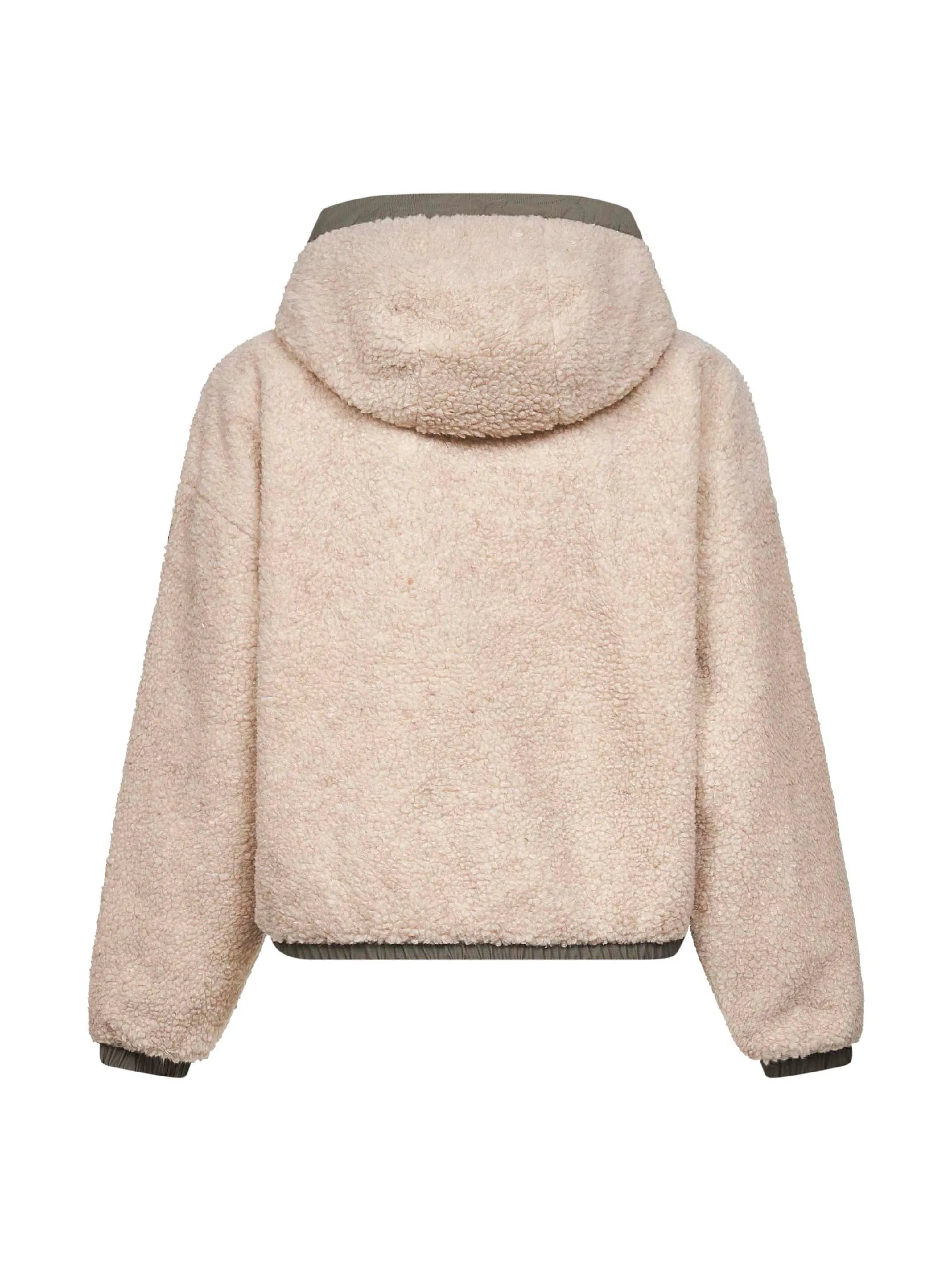 Reversible Beige Fleece Bomber Jacket sold by Lord & Taylor product image thumbnail 2