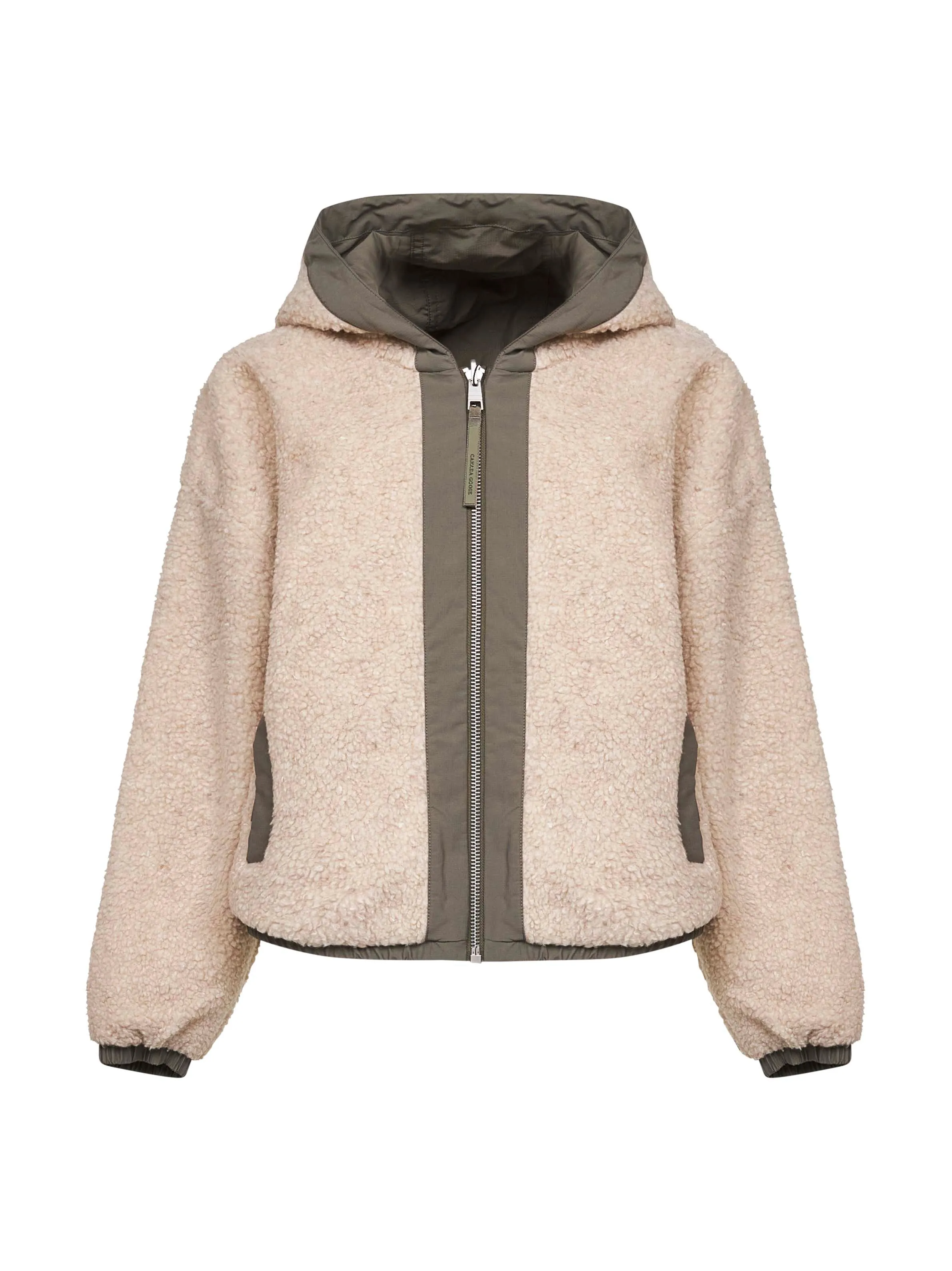 Reversible Beige Fleece Bomber Jacket sold by Lord & Taylor