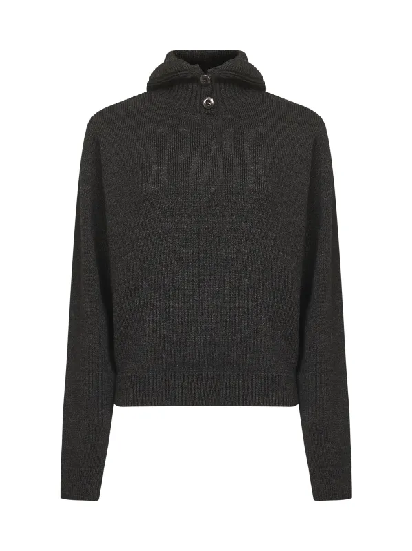 Brown Alpaca-Blend Hooded Sweater sold by Lord & Taylor