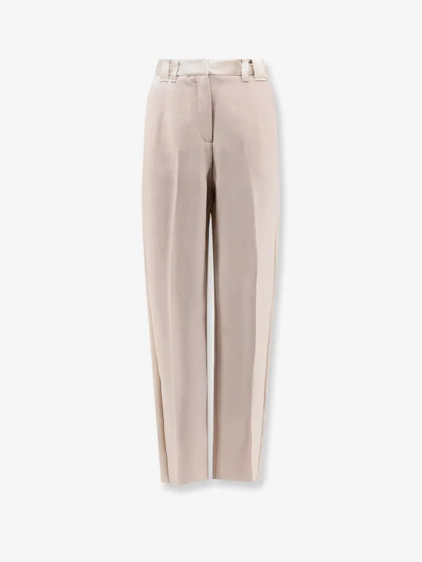 Wool-Blend Trousers with Satin Side Band sold by Lord & Taylor