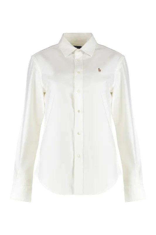 Logo Embroidery Cotton Shirt sold by Lord & Taylor