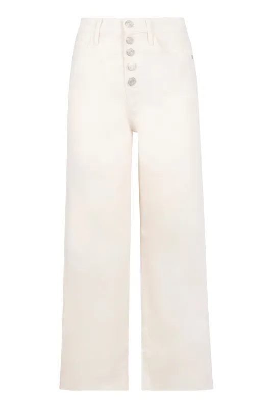 Wide-Leg Jeans in White sold by Lord & Taylor