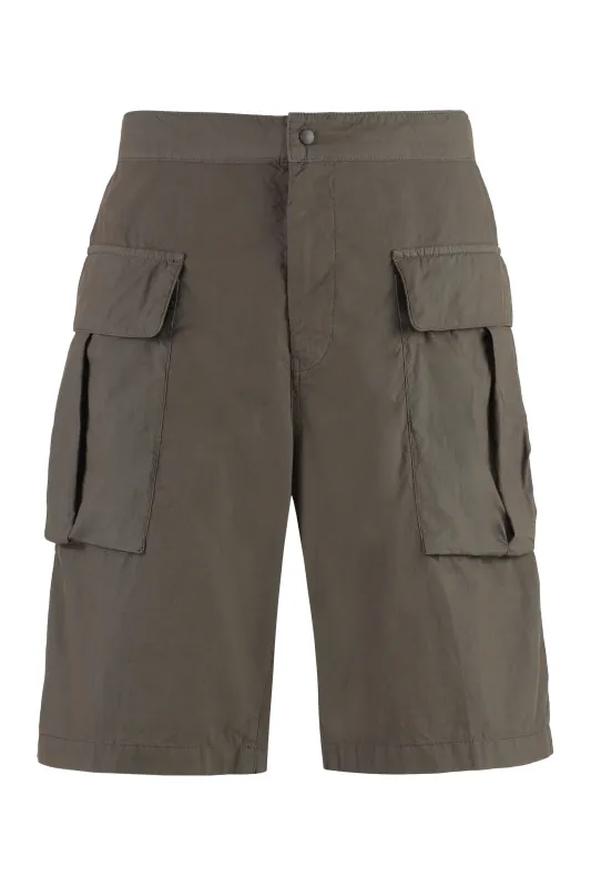 Cotton Cargo Bermuda Shorts made by Aspesi