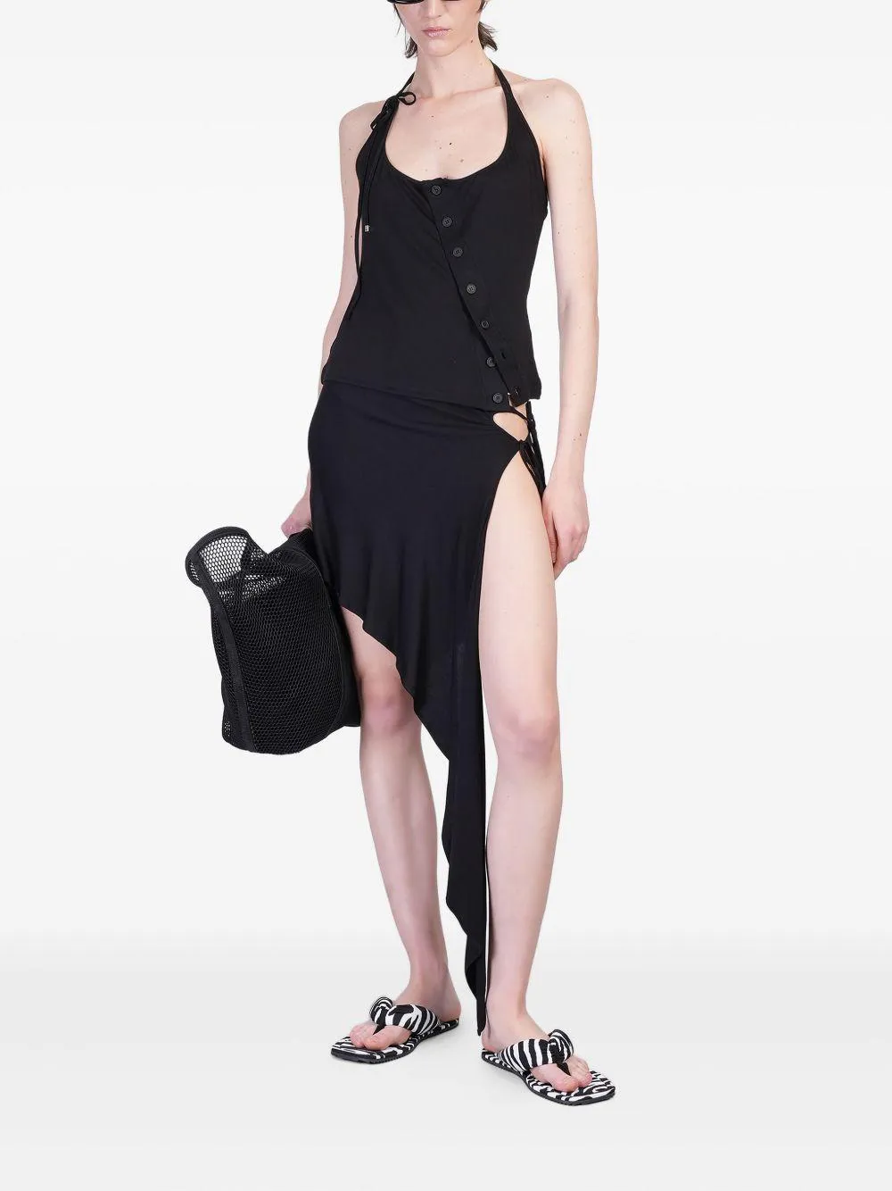 The Attico Asymmetrical Midi Skirt sold by Lord & Taylor product image thumbnail 3