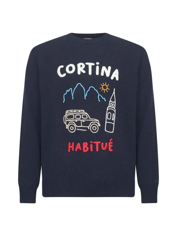 Blue Heron Embroidered Sweater sold by Lord & Taylor