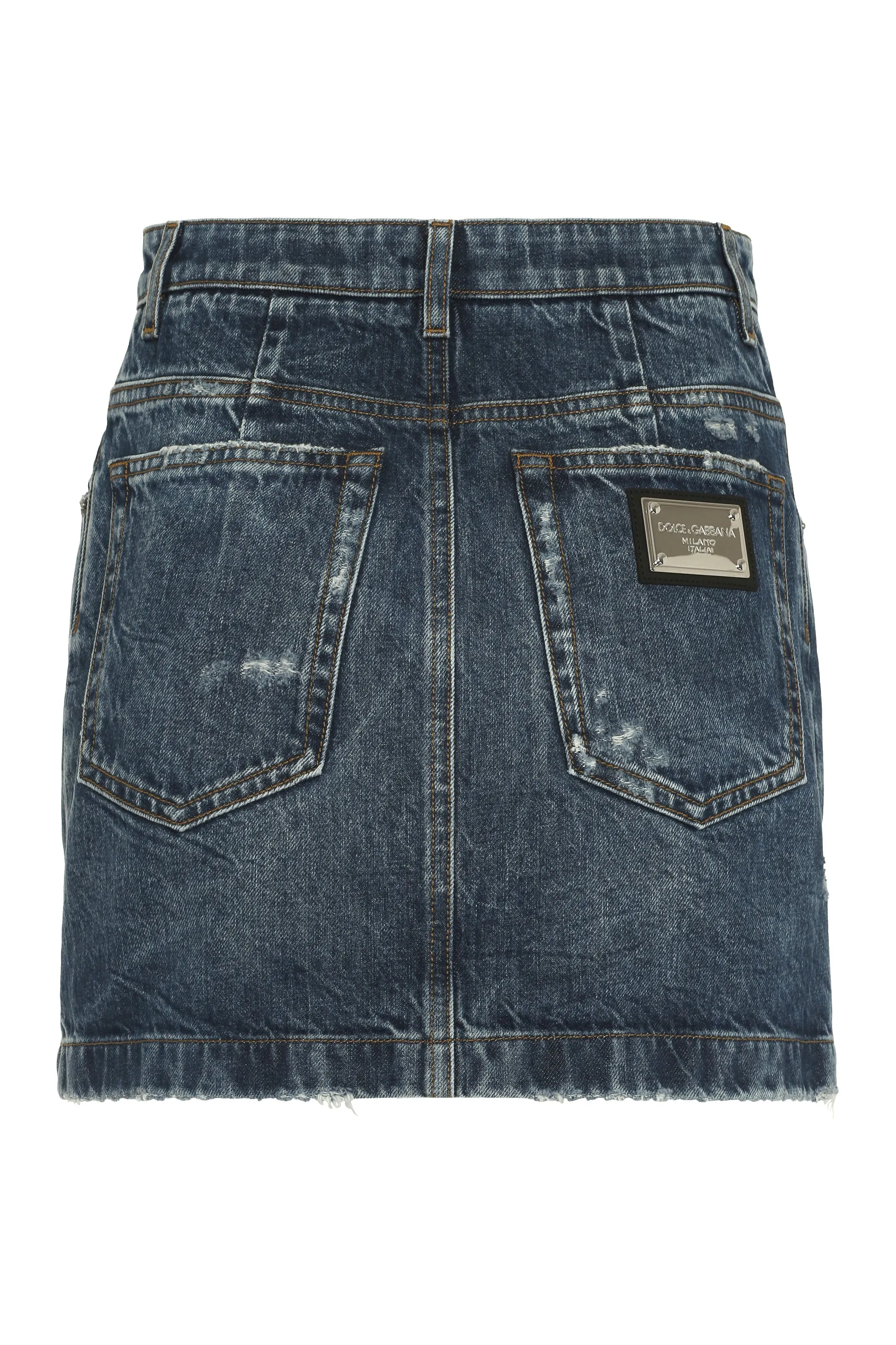 Distressed Denim Mini Skirt sold by Lord & Taylor product image thumbnail 2