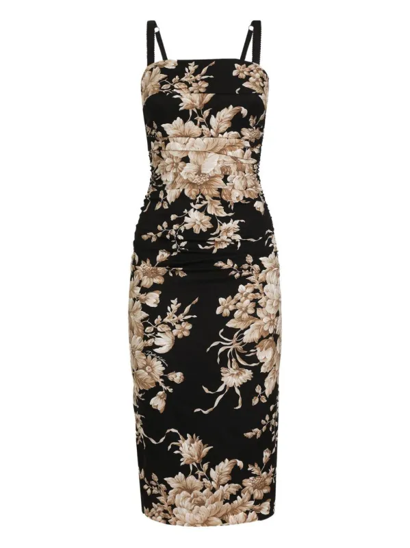 Dolce & Gabbana Floral Midi Dress sold by Lord & Taylor