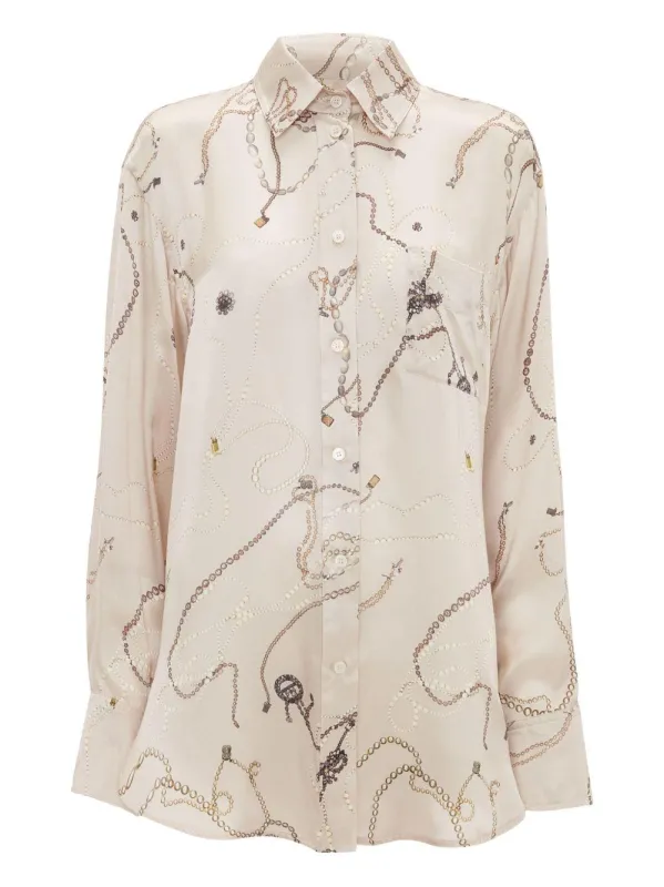 Victoria Beckham Multicolor Print Shirt sold by Lord & Taylor