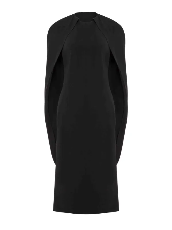 Alberta Ferretti Midi Dress in Black sold by Lord & Taylor