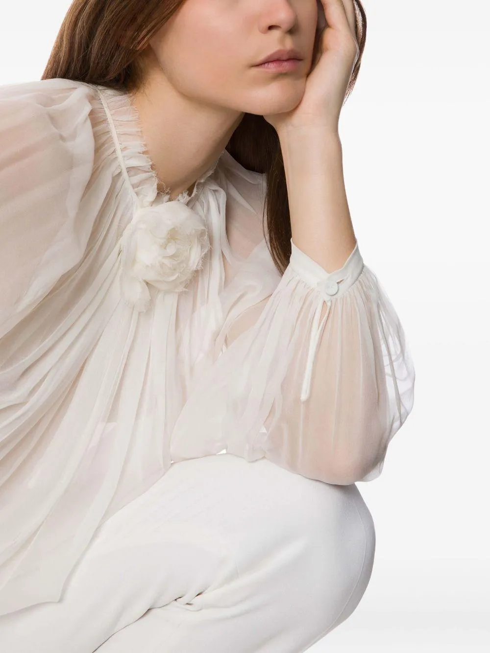 Alberta Ferretti White Shirt sold by Lord & Taylor product image thumbnail 2