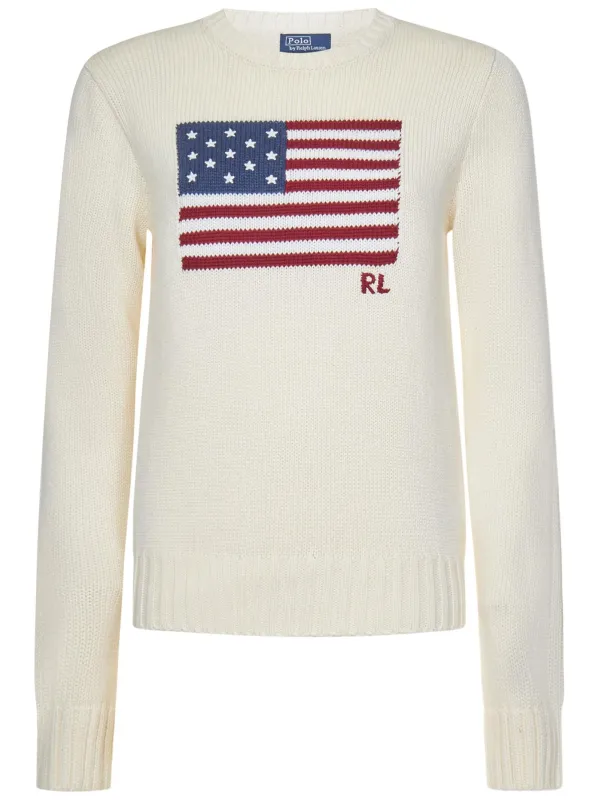 Polo Ralph Lauren Sweater with American Flag sold by Lord & Taylor