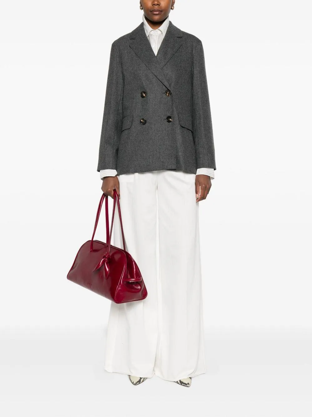 Max Mara Double-Breasted Coat sold by Lord & Taylor product image thumbnail 3