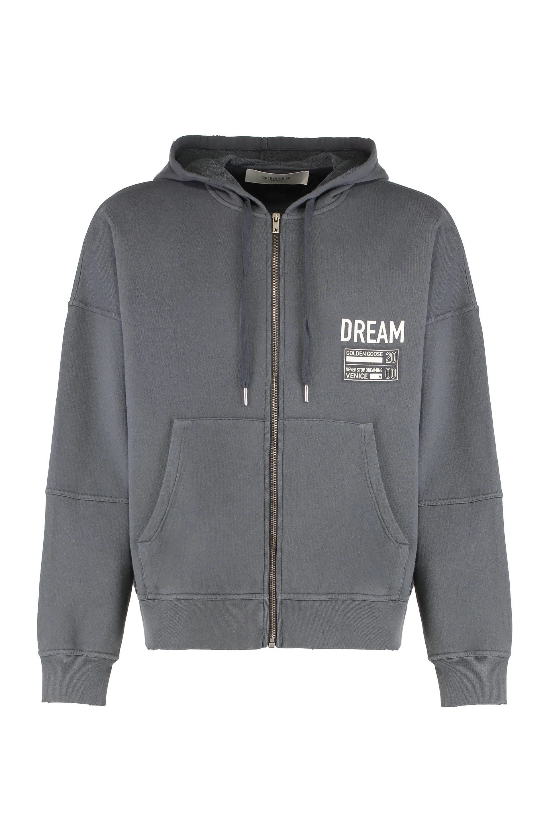 Full-Zip Cotton Hoodie in Gray sold by Lord & Taylor