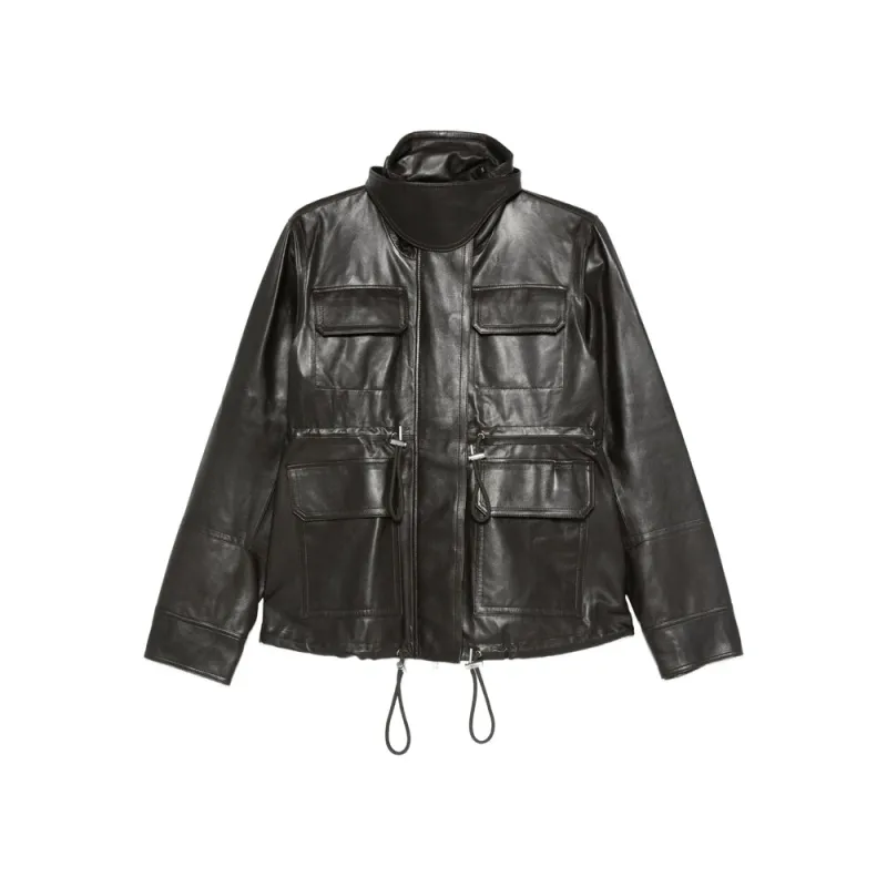 Chocolate Brown Leather Jacket sold by Lord & Taylor