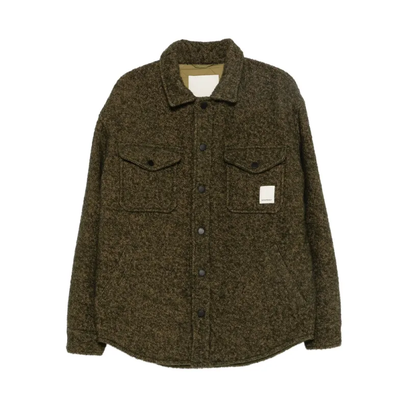 Olive Green Spread-Collar Jacket sold by Lord & Taylor