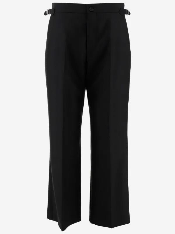 Wool-Mohair Straight Pants sold by Lord & Taylor
