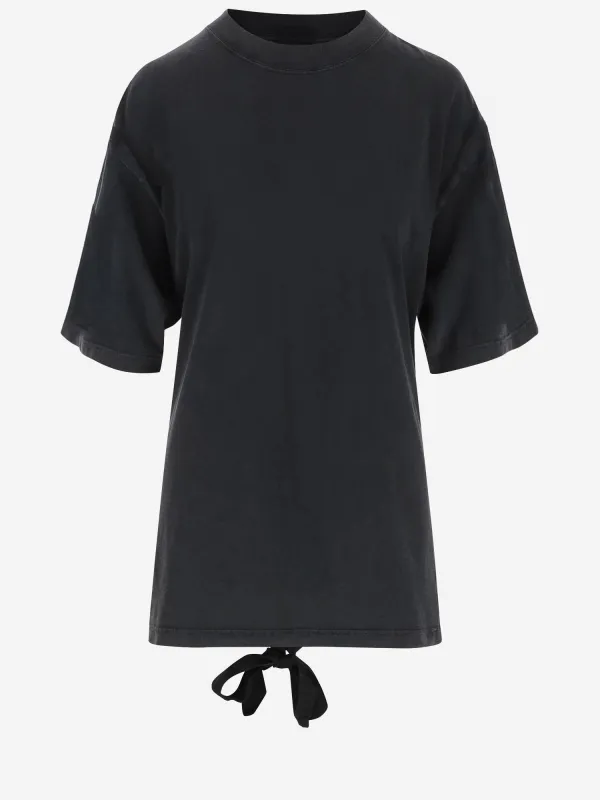 Black Cotton Crew Neck T-Shirt sold by Lord & Taylor