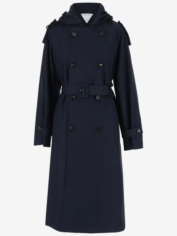 Black Cotton Trench Coat sold by Lord & Taylor