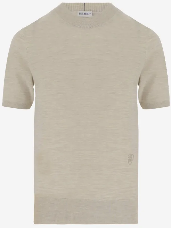 Beige Wool Knit T-Shirt sold by Lord & Taylor