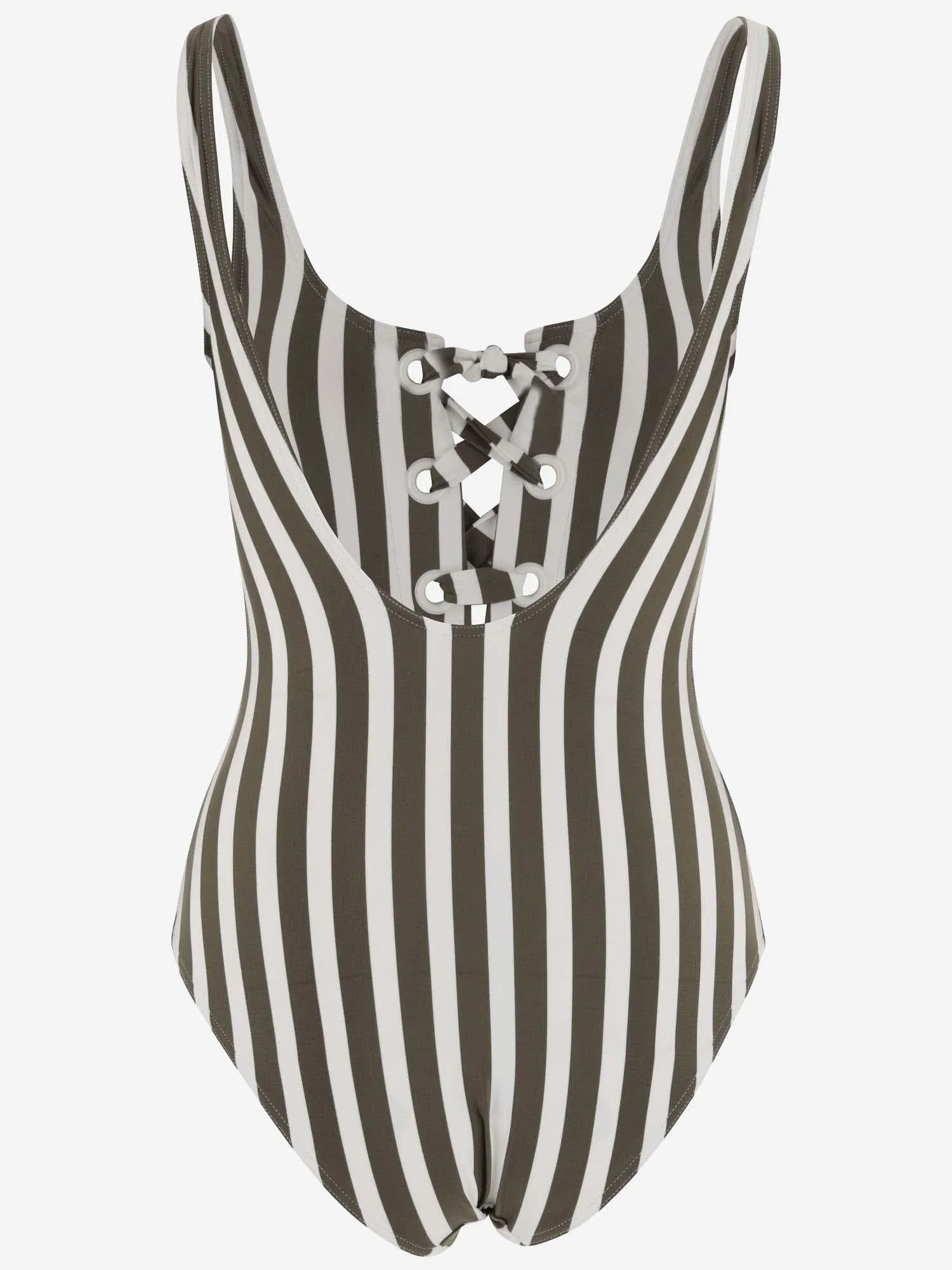 Striped Stretch Nylon One-Piece Swimsuit sold by Lord & Taylor product image thumbnail 2