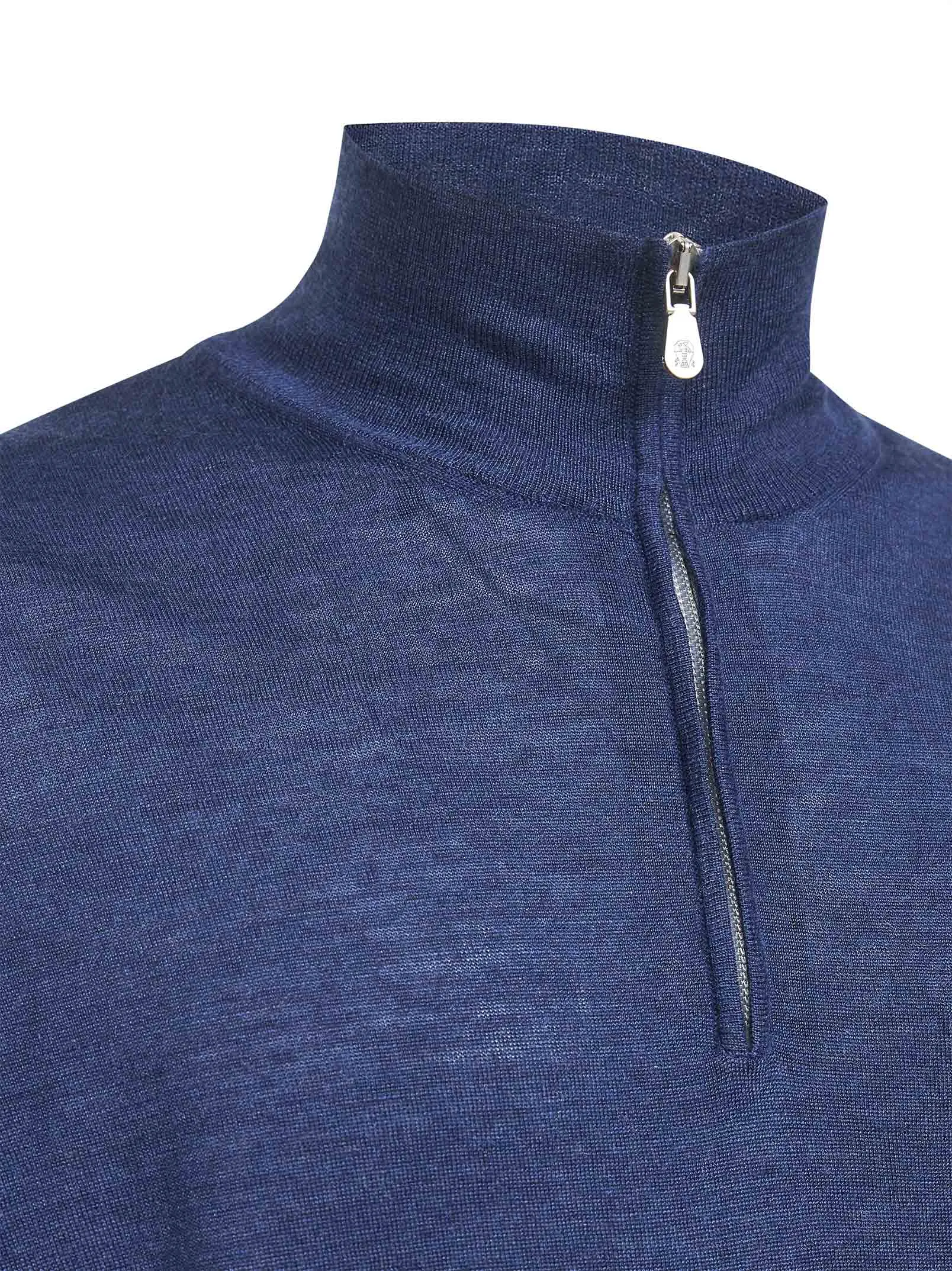 Blue Cashmere-Blend Half-Zip Sweater sold by Lord & Taylor product image thumbnail 3