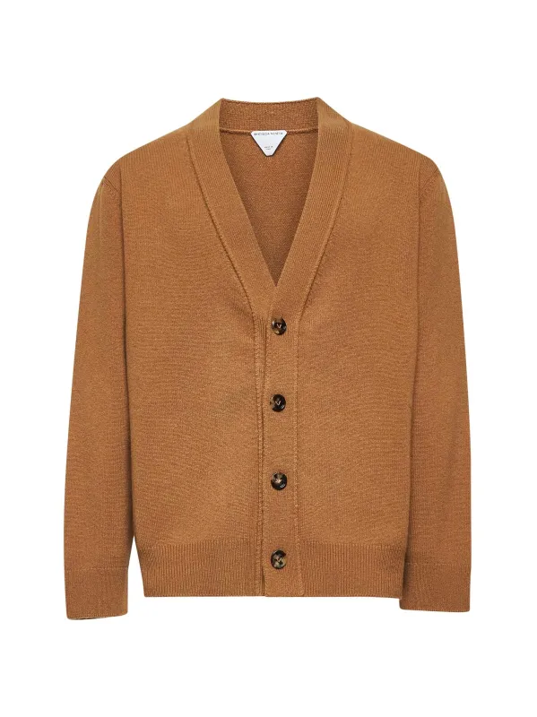 Brown Intrecciato Patches Cardigan sold by Lord & Taylor