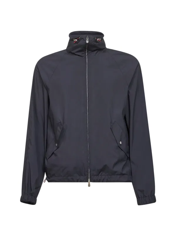 Blue Techno-Fabric Hooded Jacket sold by Lord & Taylor