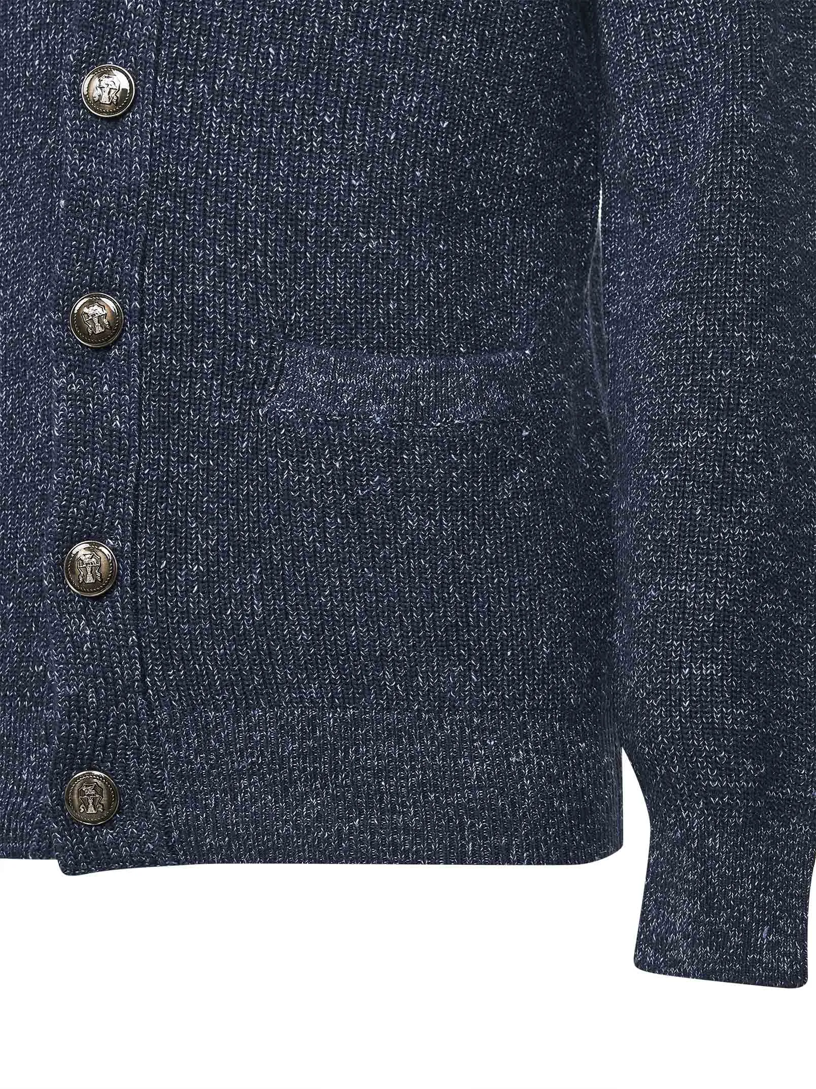 Blue Chiné Knit Cardigan sold by Lord & Taylor product image thumbnail 3