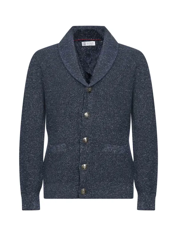 Blue Chiné Knit Cardigan sold by Lord & Taylor