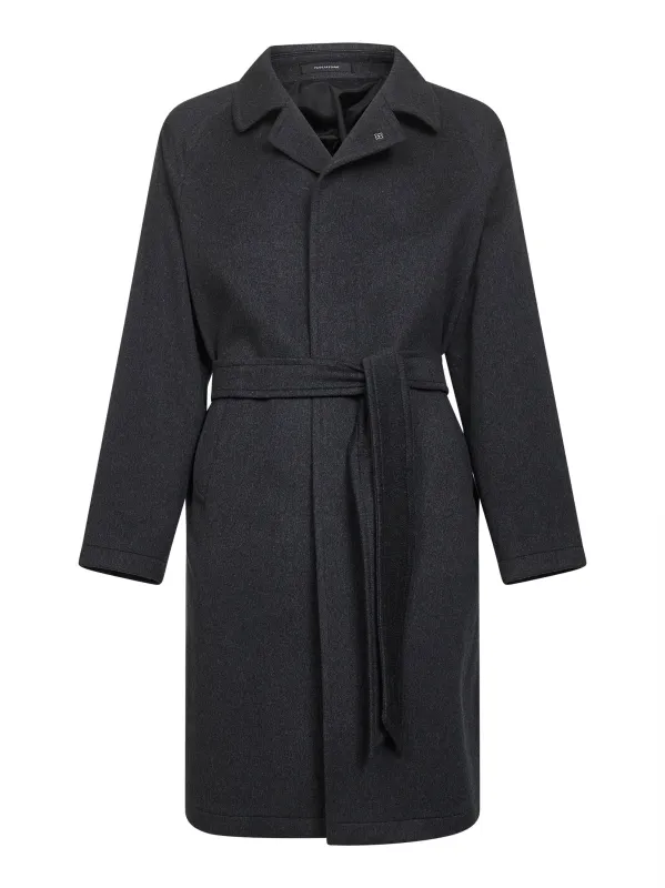Grey Wool and Cashmere Wrap Coat sold by Lord & Taylor