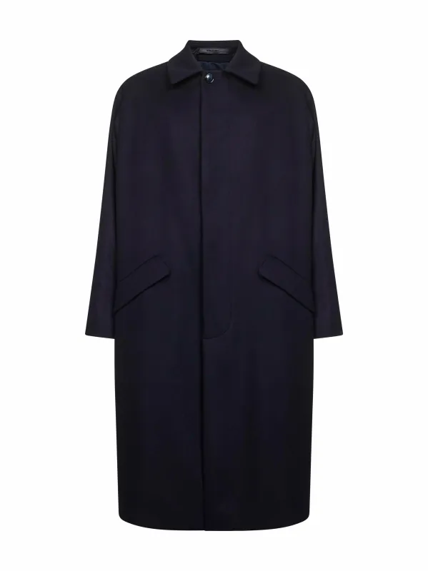 Blue Cashmere Single-Breasted Coat sold by Lord & Taylor