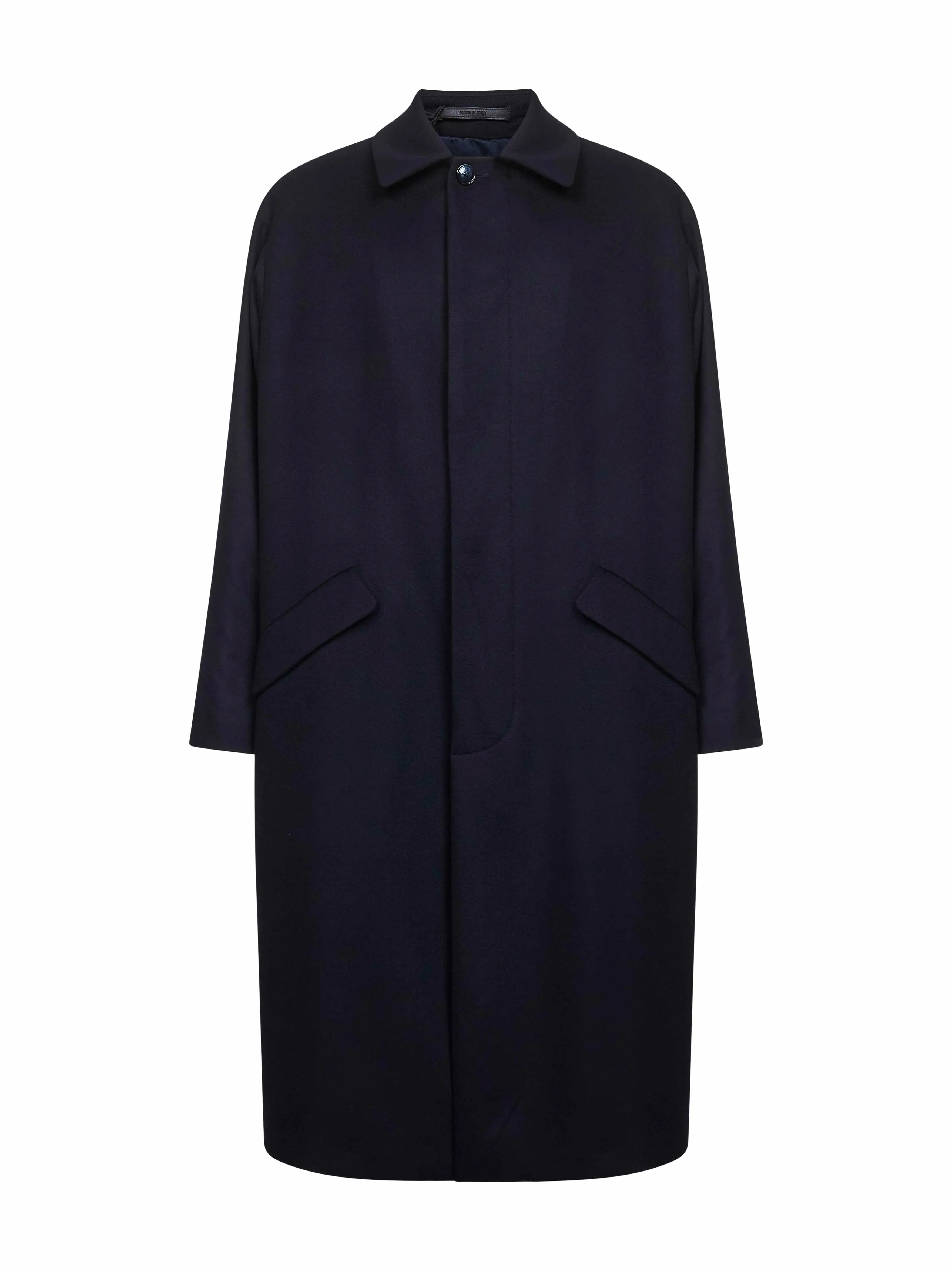 Blue Cashmere Single-Breasted Coat sold by Lord & Taylor