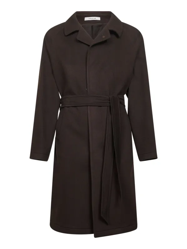 Brown Wool-Cashmere Wrap Coat sold by Lord & Taylor
