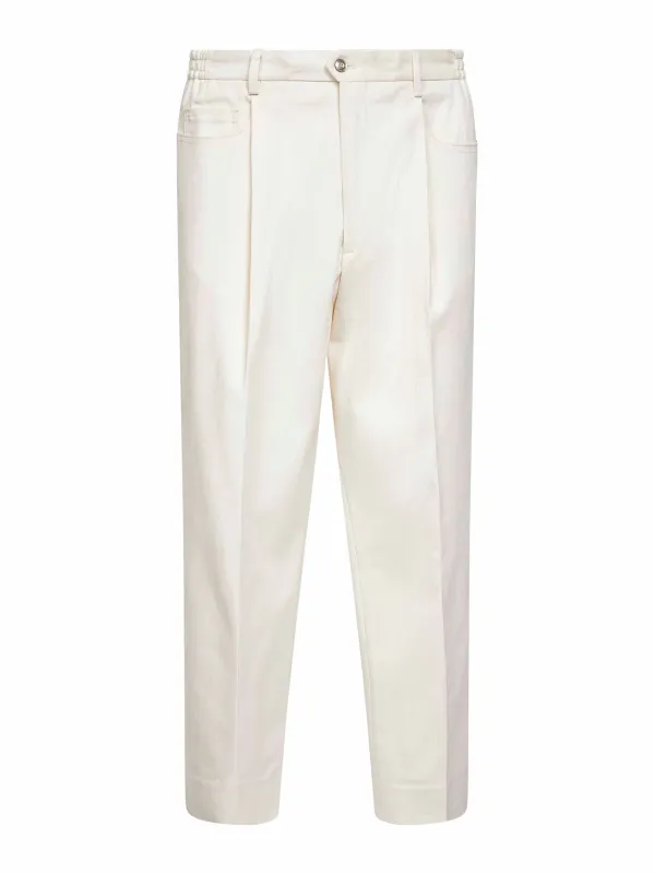 Ivory Stretch Moleskin Trousers sold by Lord & Taylor