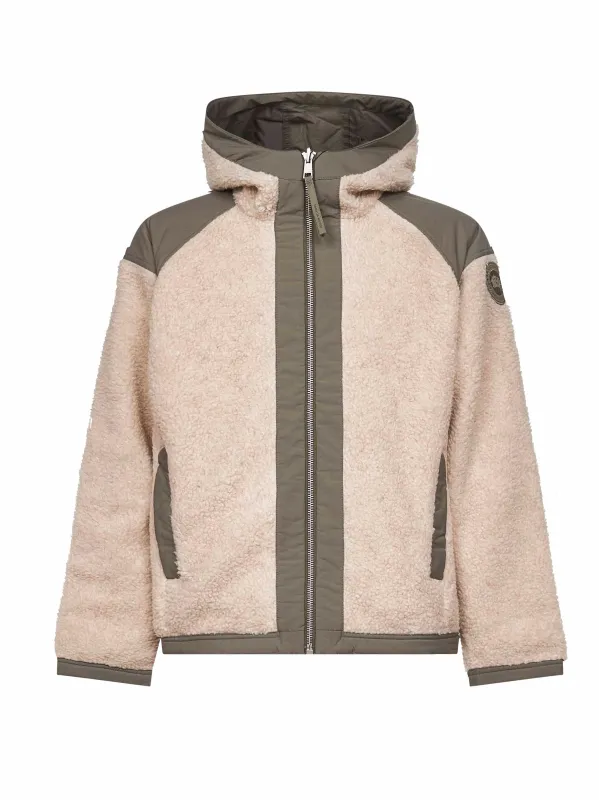 Beige Reversible Fleece Bomber Jacket sold by Lord & Taylor
