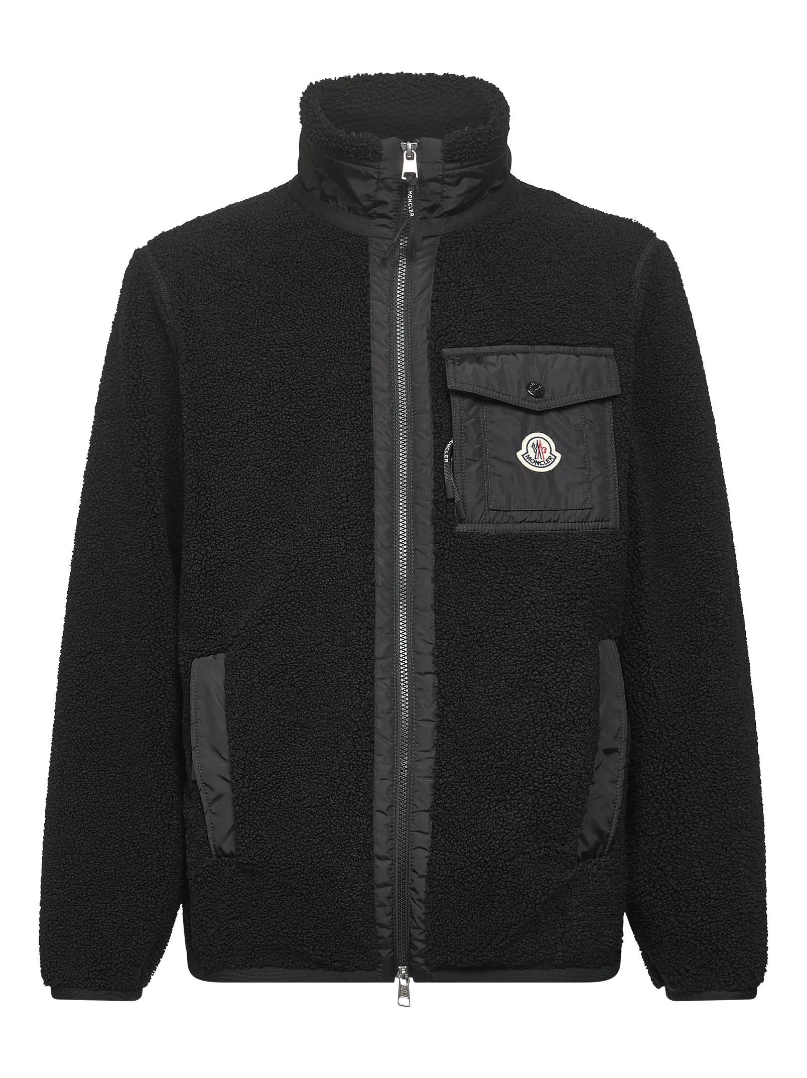 Black Teddy Fleece Zip-Up Sweatshirt sold by Lord & Taylor
