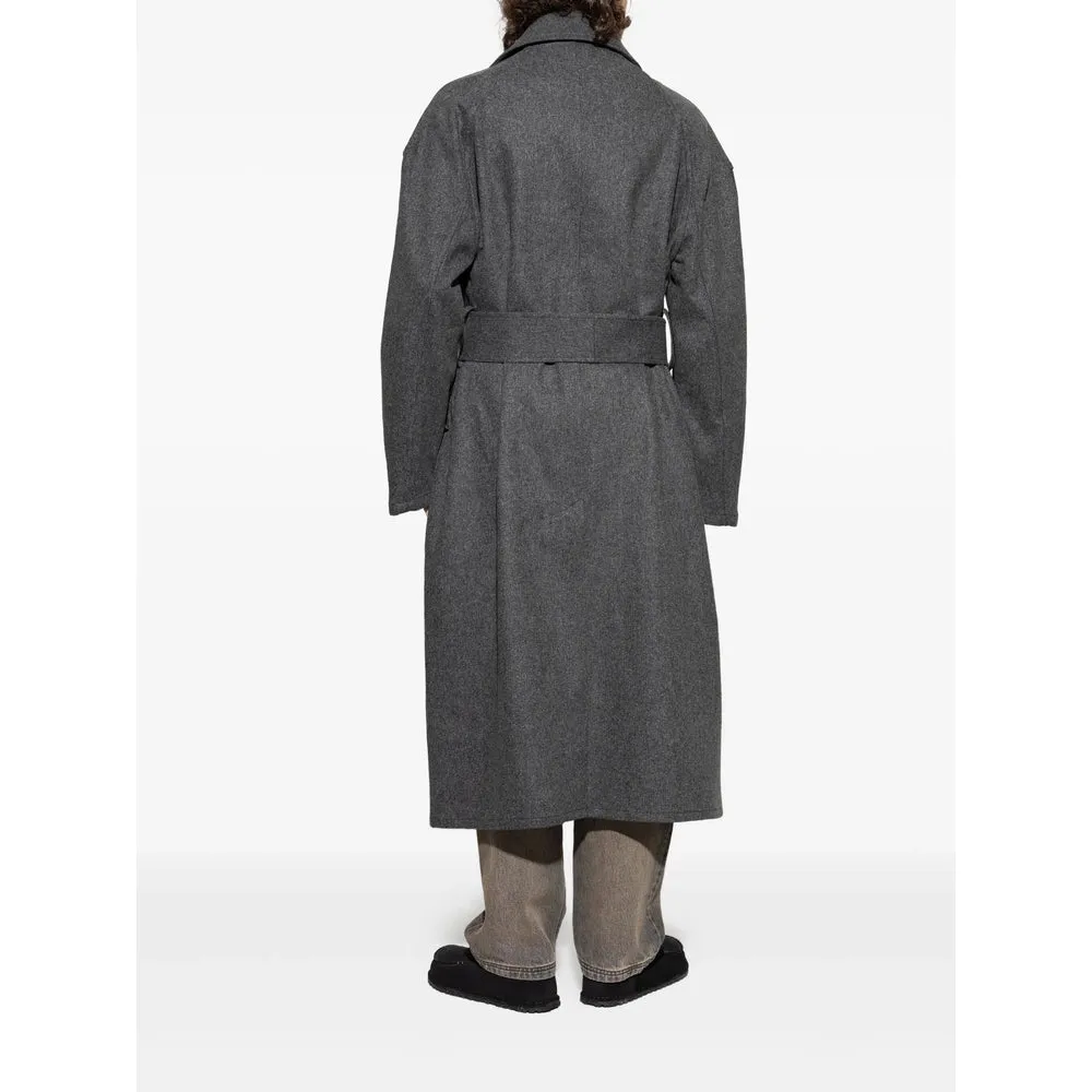 Grey Belted Notch Lapel Coat sold by Lord & Taylor product image thumbnail 2