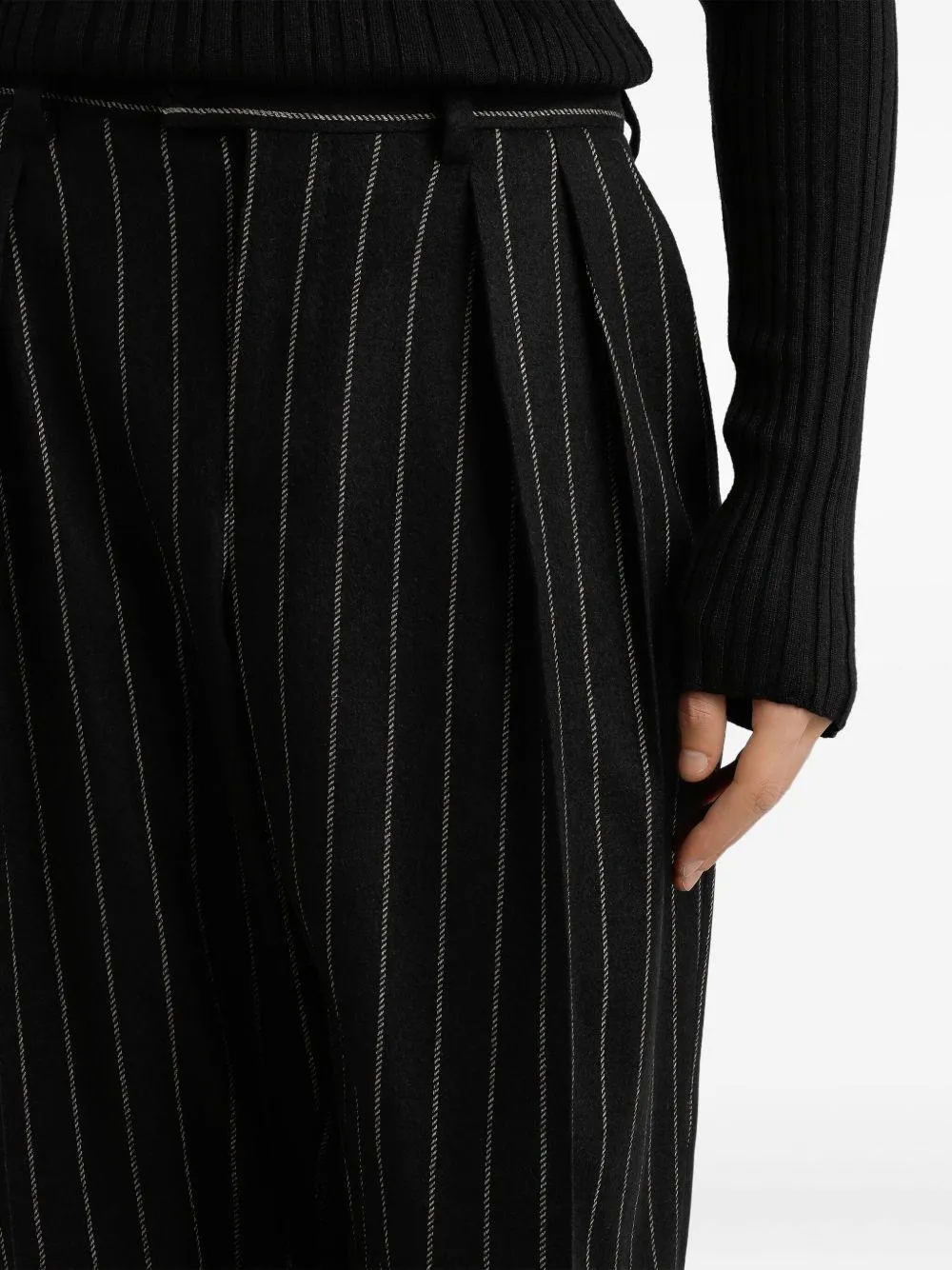 Striped Cropped Trousers sold by Lord & Taylor product image thumbnail 3
