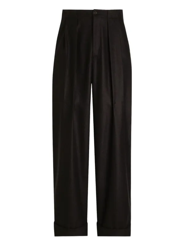 High-Waist Wide-Leg Wool Trousers sold by Lord & Taylor