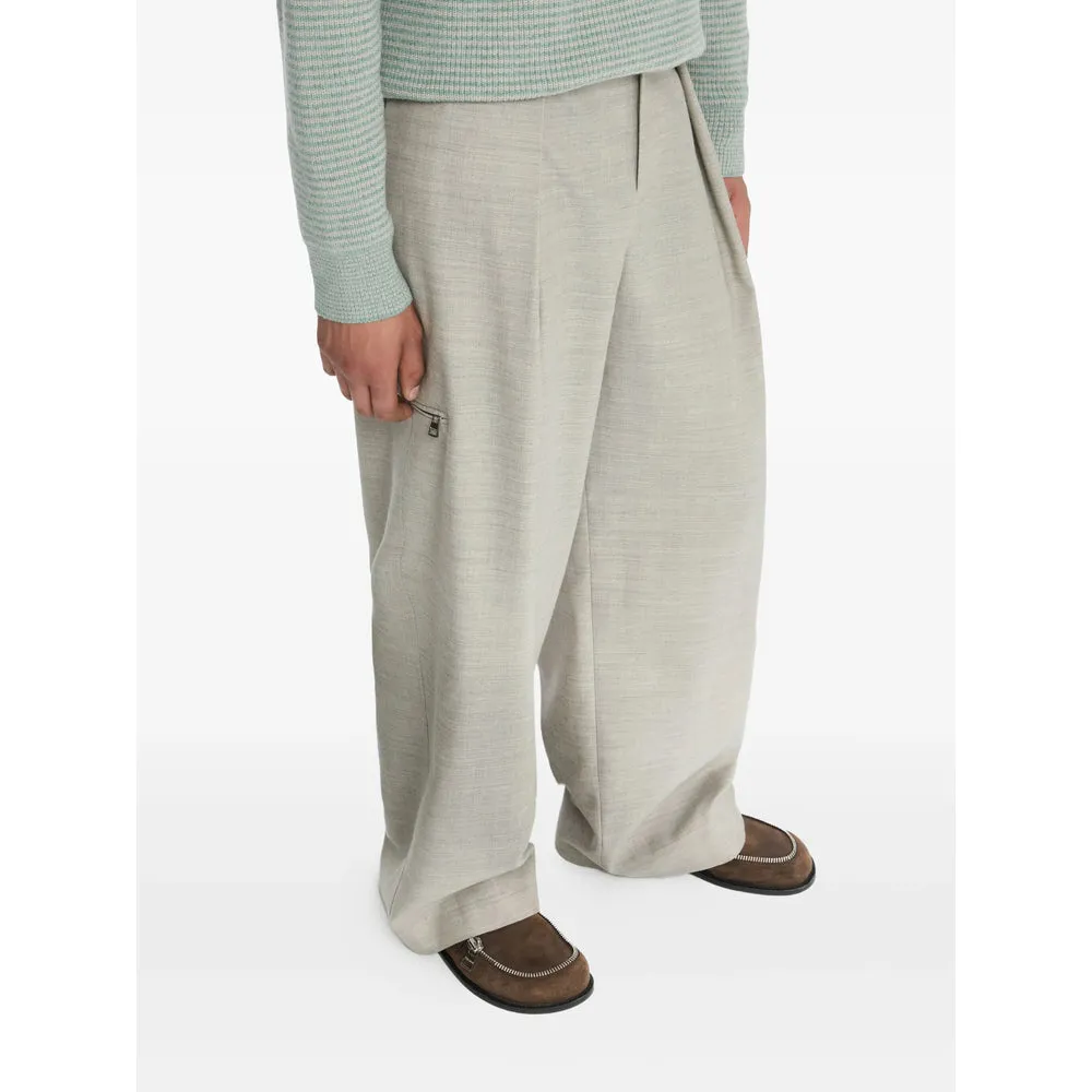 JW Anderson Light Grey Wide-Leg Trousers sold by Lord & Taylor product image thumbnail 3