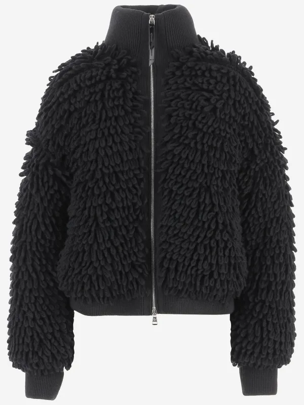 Wool and Acrylic Jacket, Shaved-Fur Effect sold by Lord & Taylor
