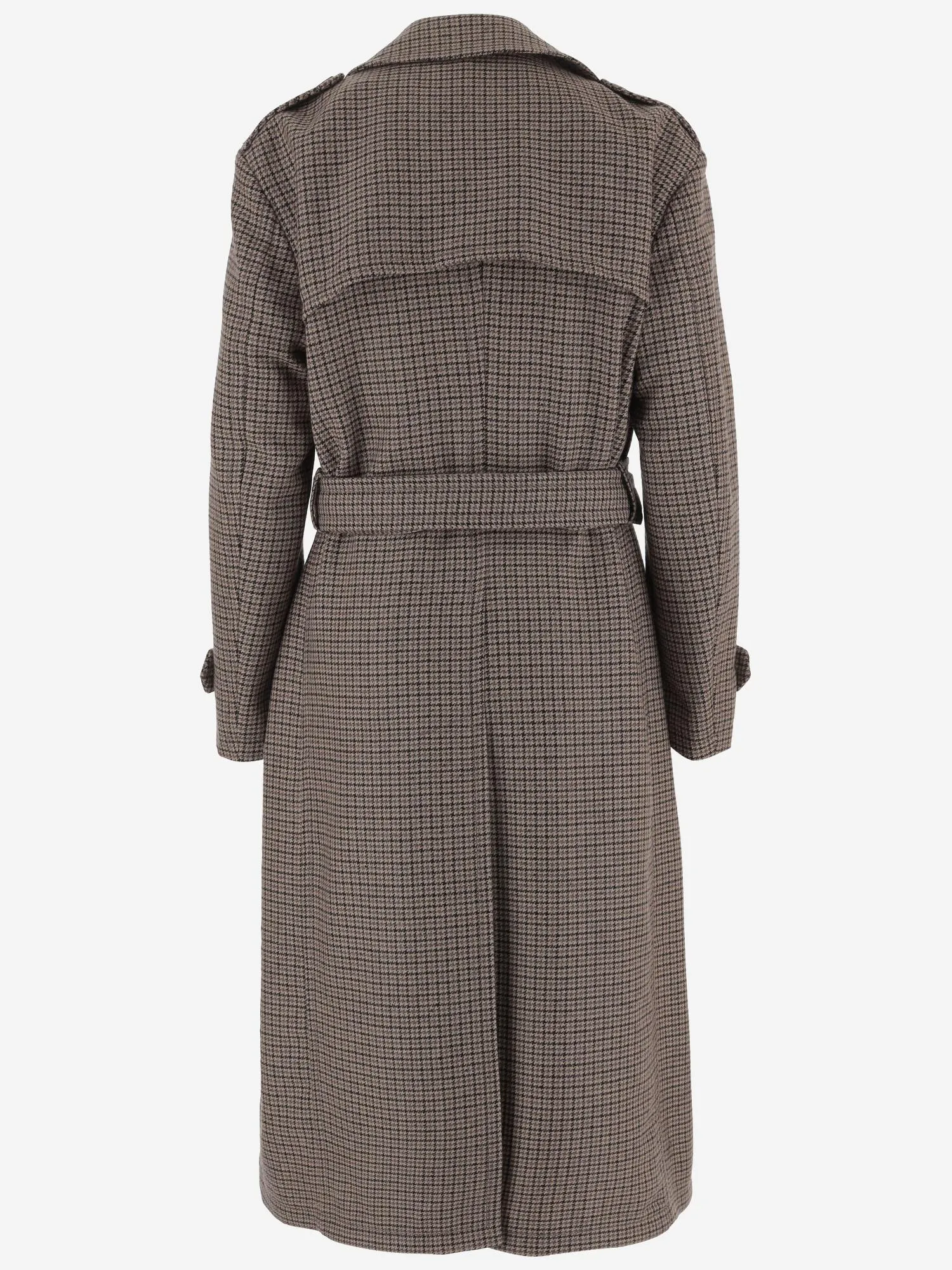 Double-Breasted Houndstooth Wool-Blend Coat sold by Lord & Taylor product image thumbnail 3