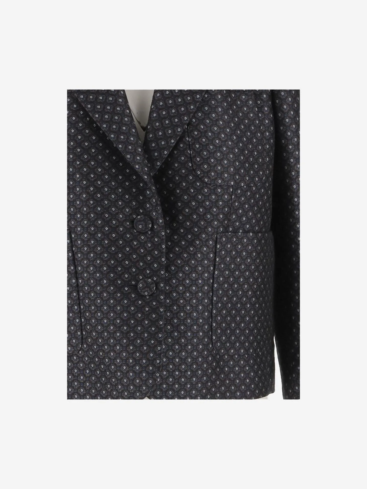 Navy Wool-Blend Jacket sold by Lord & Taylor product image thumbnail 3