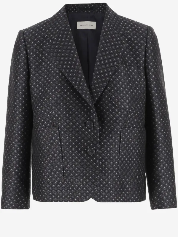 Navy Wool-Blend Jacket sold by Lord & Taylor