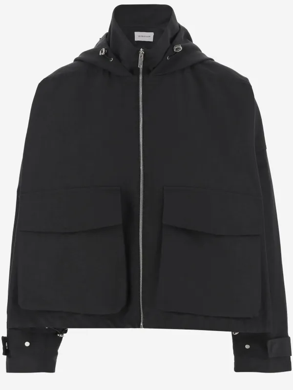 Black Cotton-Blend Jacket sold by Lord & Taylor