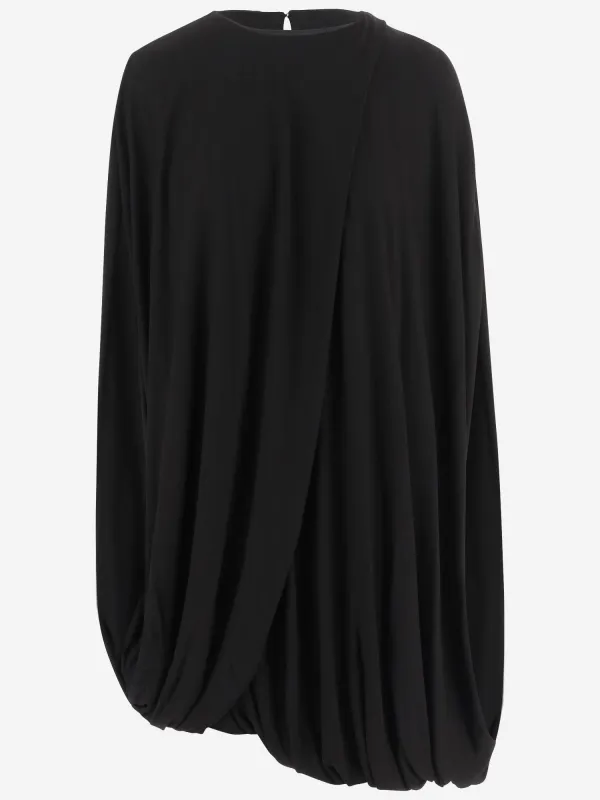 Draped Asymmetrical Viscose Dress sold by Lord & Taylor