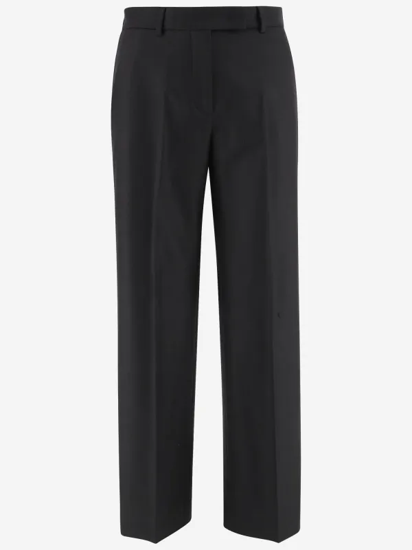 Stretch Wool Straight Trousers sold by Lord & Taylor