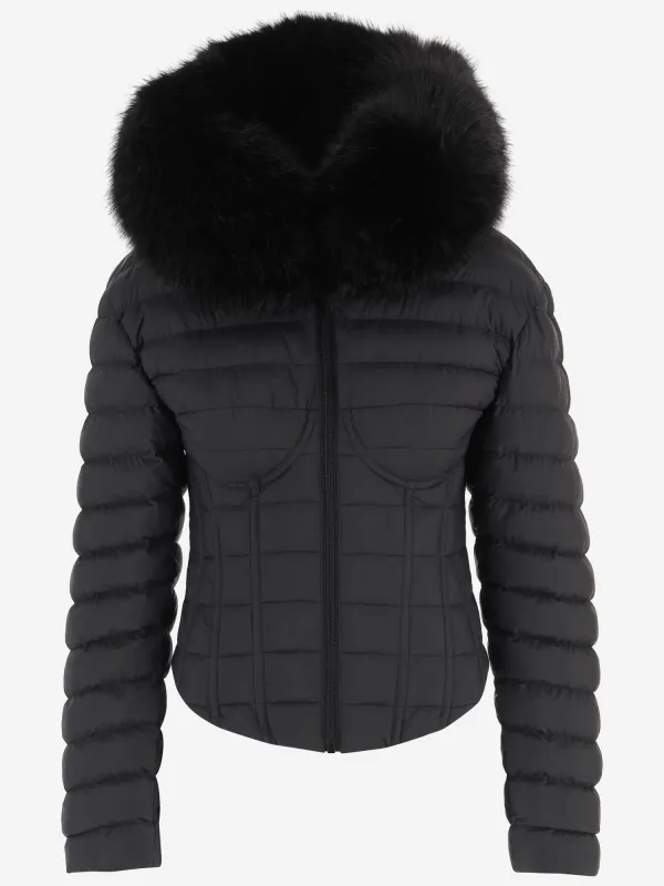 Corset Down Jacket with Hood sold by Lord & Taylor